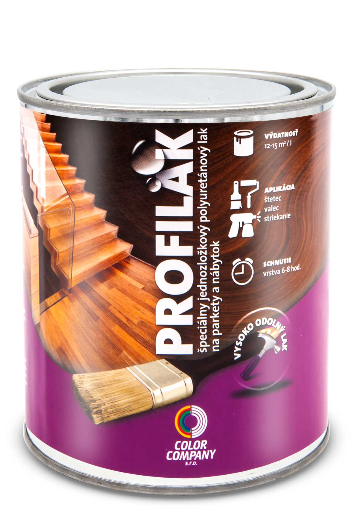 PROFILAK - Polyuretánový lak na parkety a nábytok bezfarebný matný 2,5 L