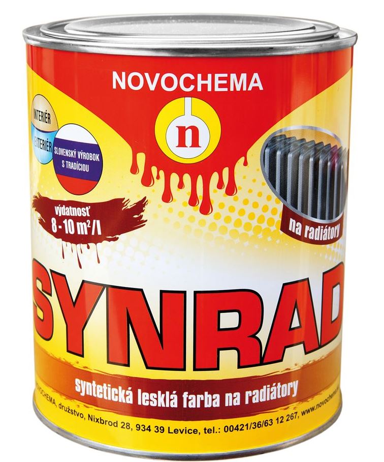 SYNRAD - Syntetická farba na radátory 1000 - biela 5 kg