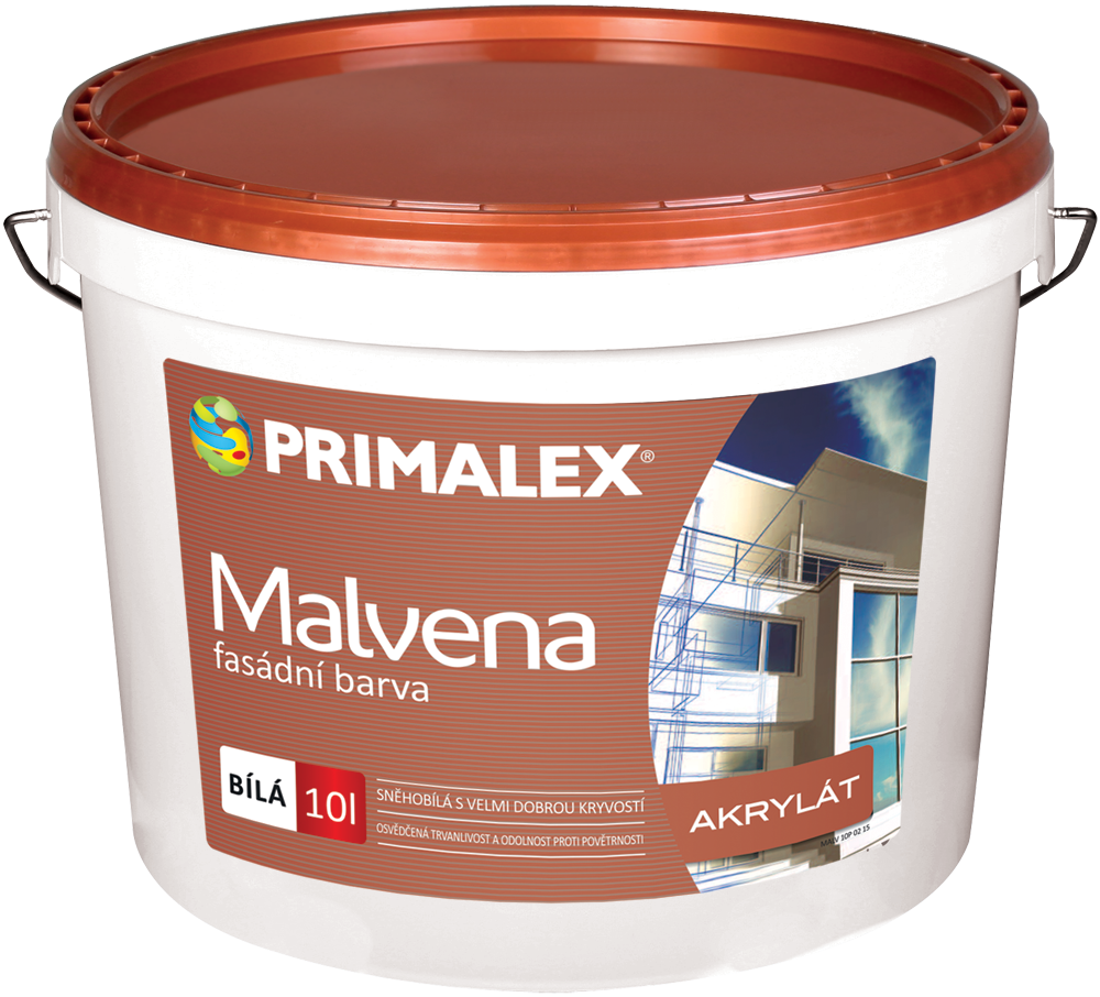 Primalex Malvena - fasádna akrylátová farba biela 1 L