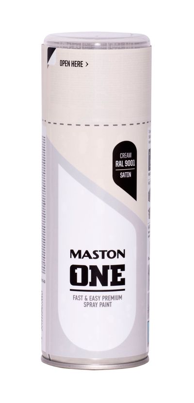 Maston One - akrylová farba v spreji 400 ml ral 9001 - krémová biela
