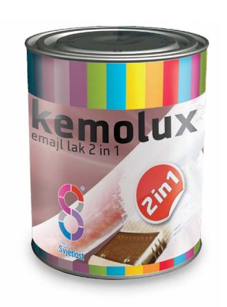 KEMOLUX 2v1 - Jednovrstvová antikorózna farba 2,5 l biely