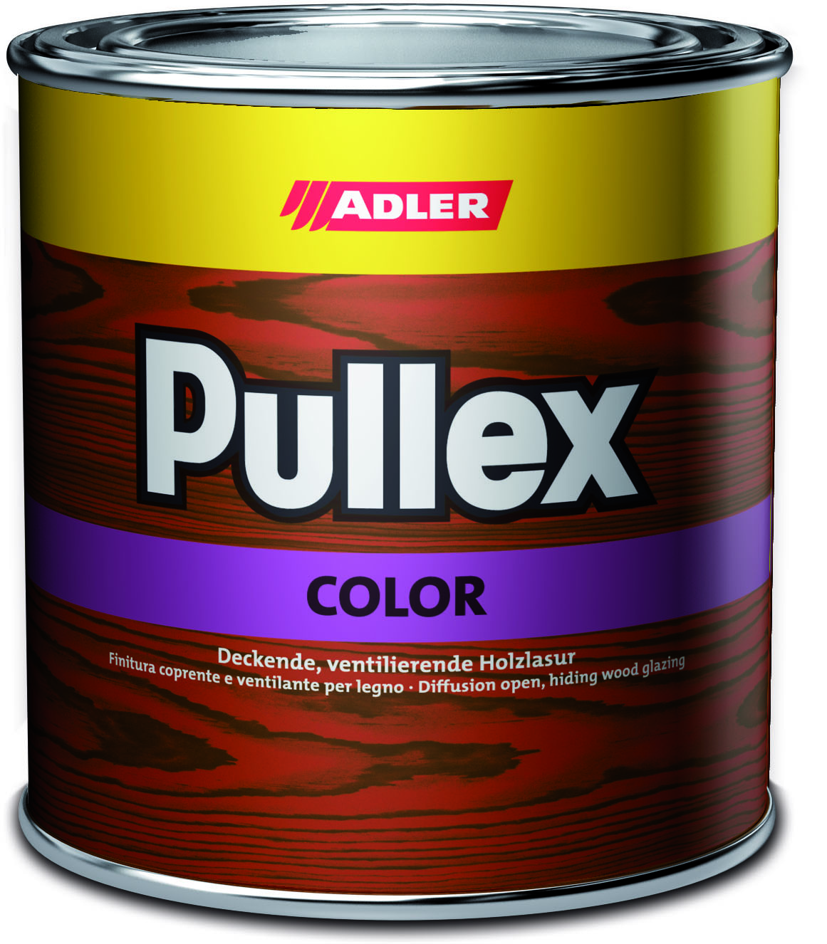 ADLER PULLEX COLOR - Ochranná farba na drevo do exteriéru 750 ml ral 8017 - hnedá čokoládová