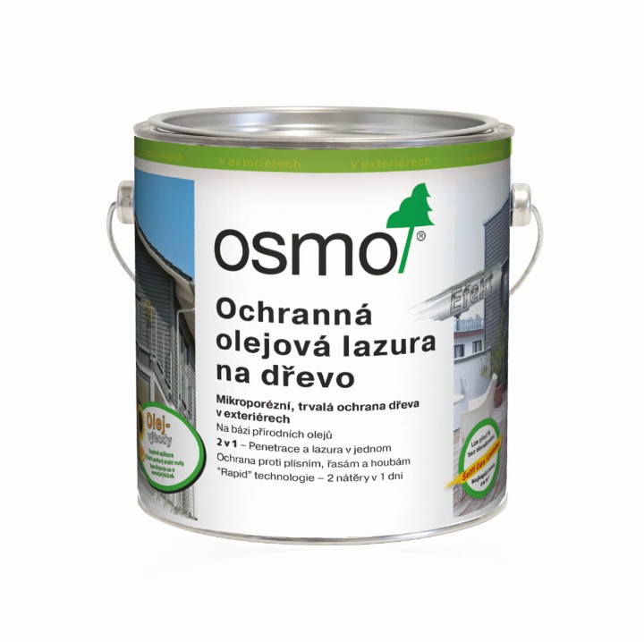 OSMO Ochranná olejová lazúra Effekt 2,5 l 1140 - strieborný agát
