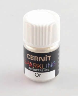 CERNIT SPARKLING - Sľuďový farebný prášok 5 g 9100005050 - metalická zlatá