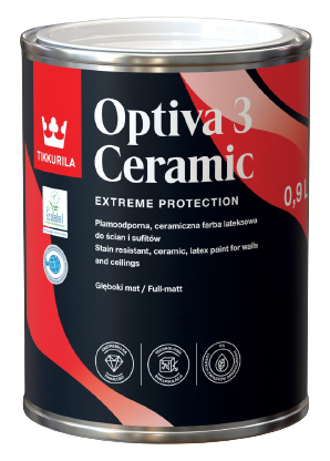 OPTIVA 3 CERAMIC SUPERMATT - Umývateľná farba s hlboko matným efektom (zákazkové miešanie) 0,9 l tvt y319 - apple blossom