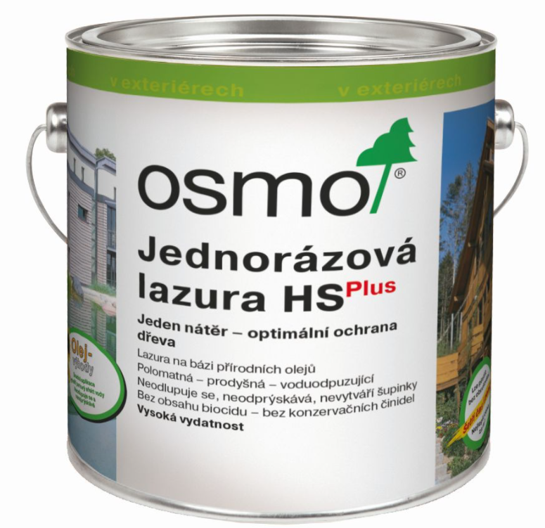 OSMO - Jednovrstvová lazúra na drevo 9207 - kremeňovosivá 2,5 l