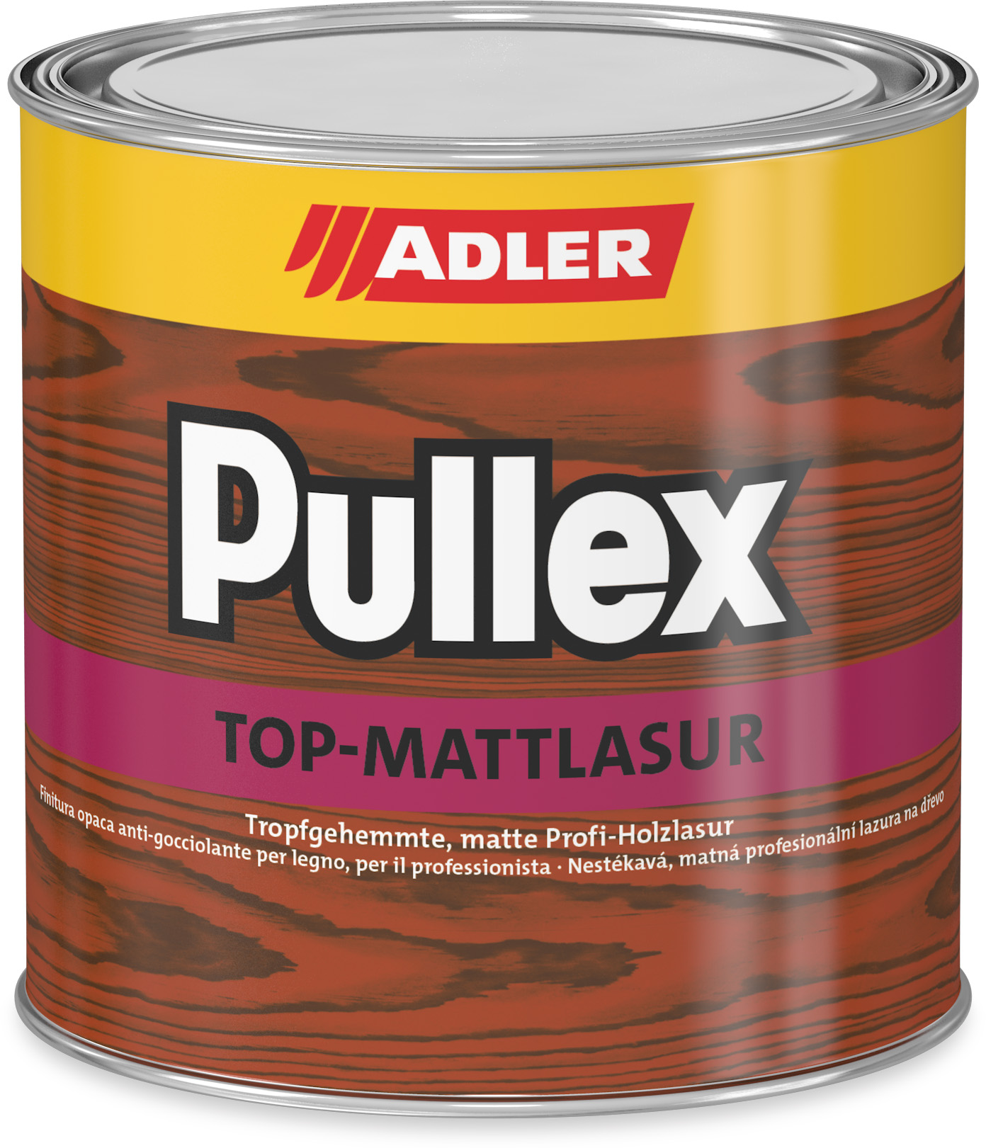 ADLER PULLEX TOP-MATT LASUR - Nestekavá tenkovrstvá lazúra eiche - dub (pullex) 5 L