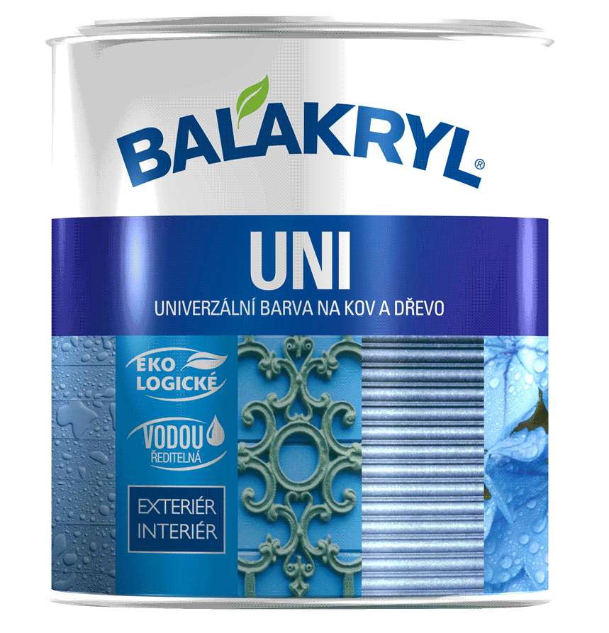 BALAKRYL UNI matný - Univerzálna vrchná farba 9 kg 0100 - biela