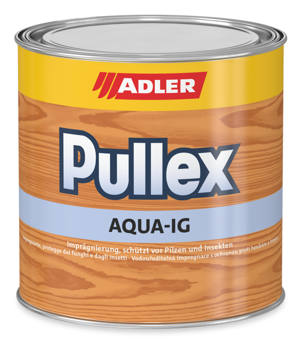 Adler Pullex Aqua-IG - vodouriediteľná ochranná impregnácia na drevo 2,5 l farblos - bezfarebný