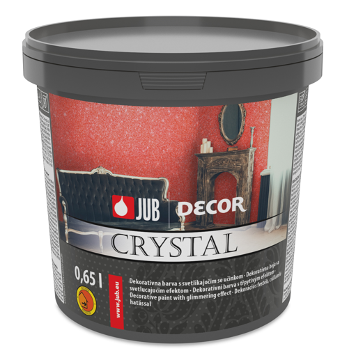 JUB DECOR CRYSTAL - Dekoratívny náter so svetielkujúcim efektom 0,65 l crystal512f