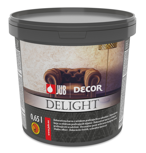 JUB DECOR DELIGHT - Dekoratívna farba s prelievajúcim efektom 0,65 l delight530x