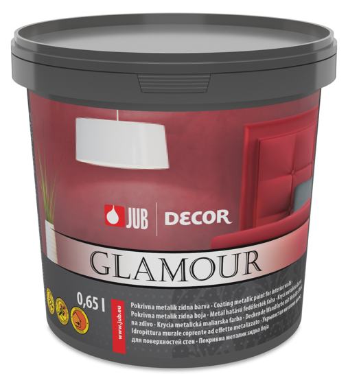 JUB DECOR GLAMOUR - Farba na steny s metalickým efektom 0,65 l glamour 7401