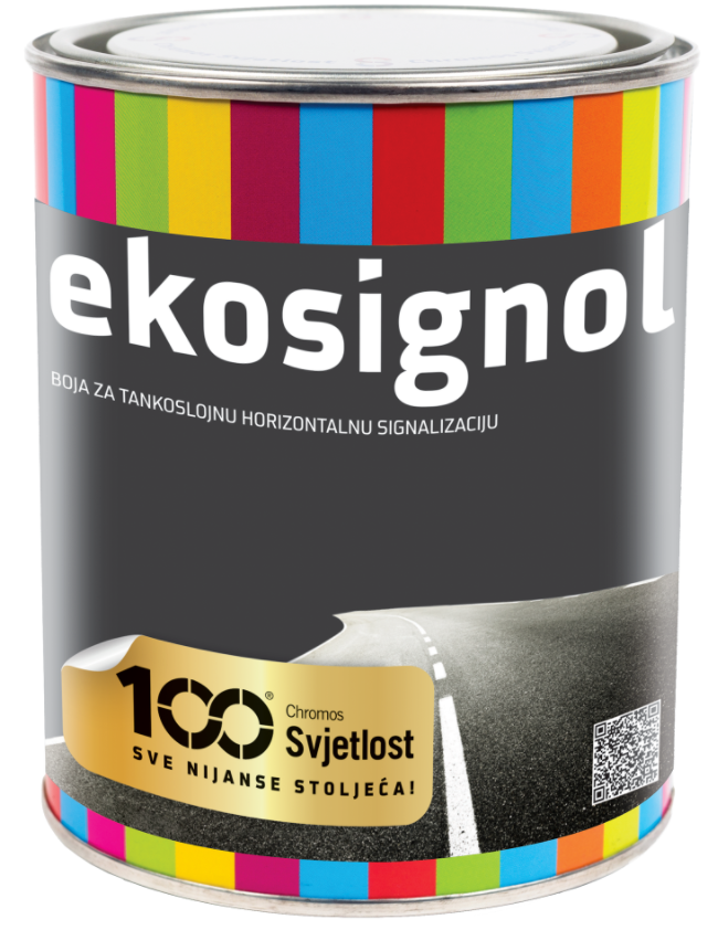 EKOSIGNOL - Farba na vodorovné dopravné značenie (zákazkové miešanie) RAL 7037 - prachová šedá 5 L