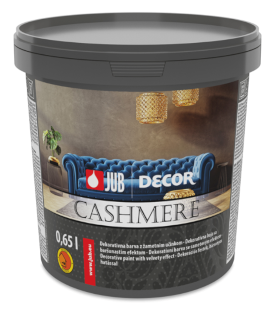 JUB DECOR CASHMERE - Dekoratívna farba so zamatovým efektom 0,65 l cashmere517f