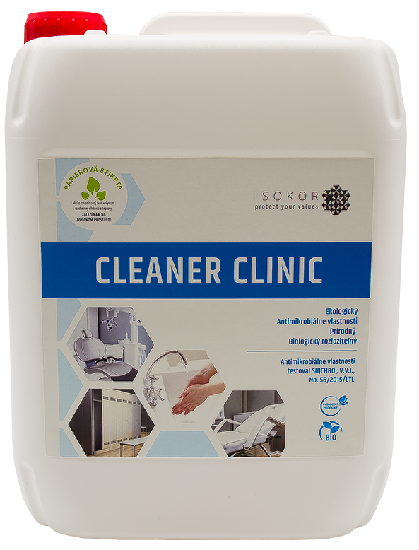 ISOKOR CLEANER CLINIC - Čistiaci prípravok s antimikrobiálnymi vlastnosťami 5 L