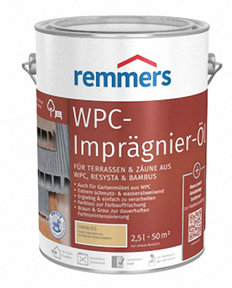 REMMERS - Ošetrujúci olej na WPC REM - braun 2,5 L