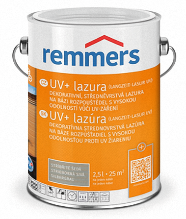 REMMERS UV+ LASUR - Dekoratívna strednovstvá lazúra REM - eiche rustikal 2,5 L