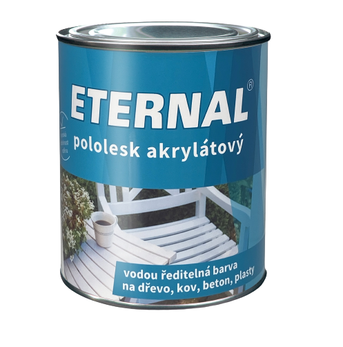 AUSTIS ETERNAL POLOLESK AKRYLÁT - Vrchná farba do interiéru a exteriéru RAL 9003 - signálna biela 0,7 kg