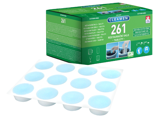 CLEAMEN 261 - Tablety na reštauračné sklo 0,72 kg