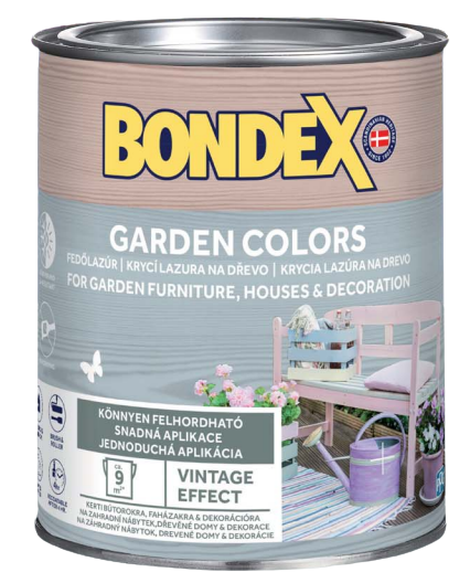 BONDEX GARDEN COLORS - Dekoratívna krycia lazúra vanilla 0,75 L