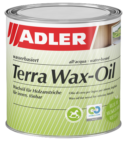 ADLER TERRA WAX-OIL - Ekologický voskový olej na drevo v interiéri ST 12/3 - troja 0,75 L