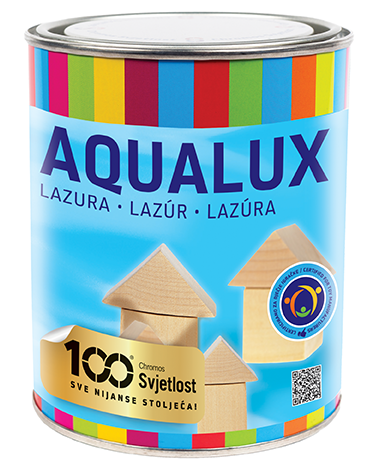 AQUALUX - Ekologická vodou riediteľná lazúra 04 - buk 0,75 L