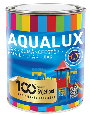 AQUALUX - Vodou riediteľná univerzálna farba L432 - červená 0,75 L