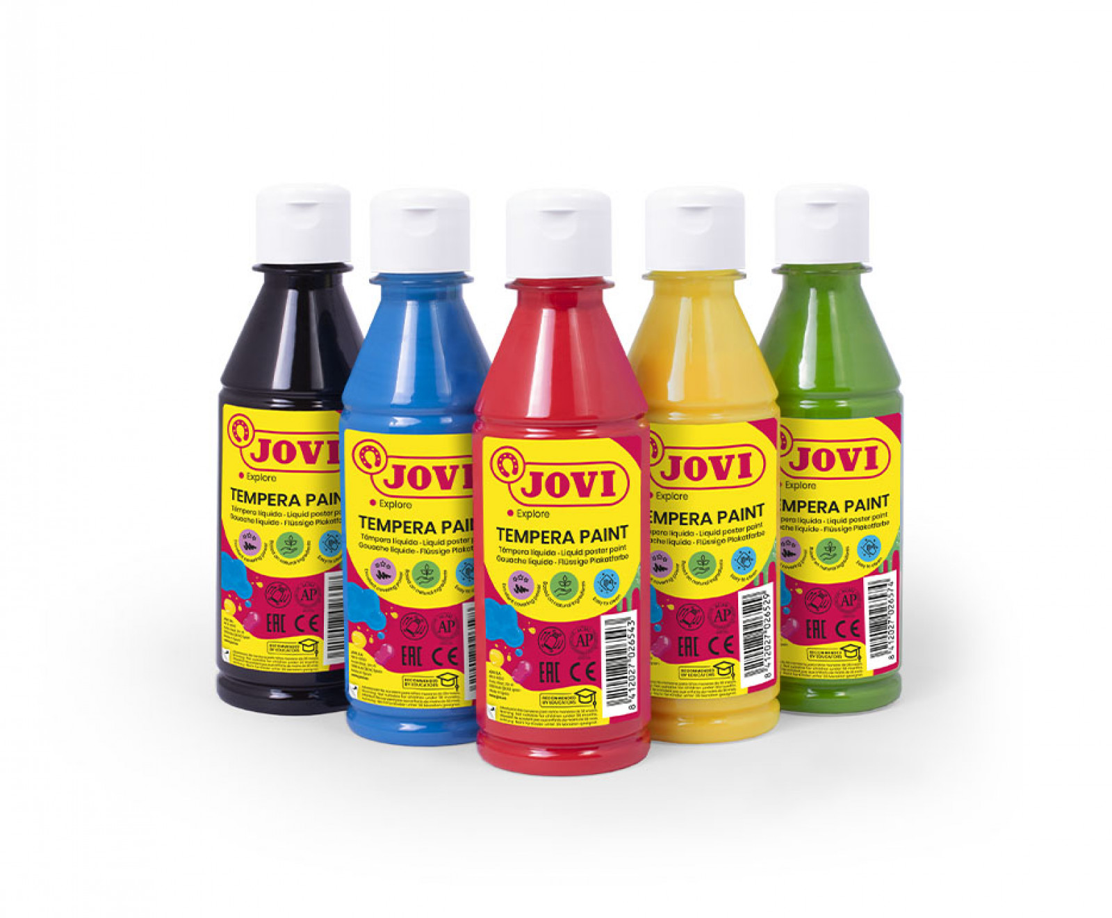 JOVI PREMIUM - Temperové farby vo fľaši 250 ml červená 50207