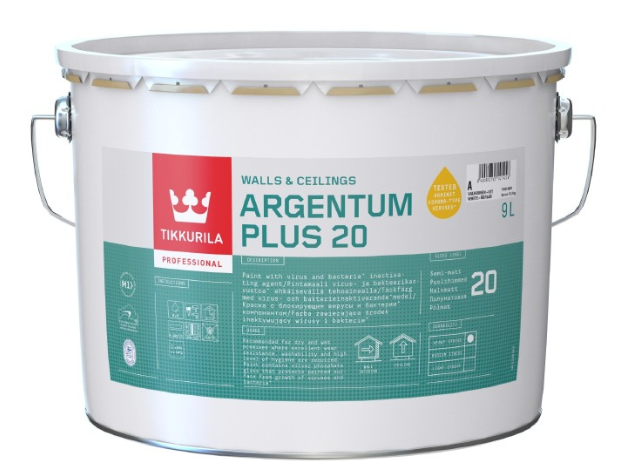 ARGENTUM PLUS 20 - Antibakteriálna umývateľná farba TVT X337 - peony 2,7 L