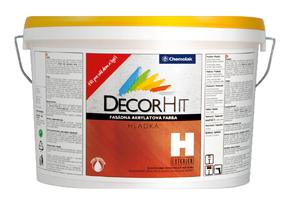 DECORHIT H - Akrylátová fasádna farba 0100 - biela 15 L