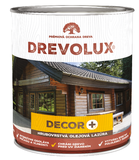 DREVOLUX DECOR + Tixotropná hrubovrstvá lazúra bezfarebná 0,7 L