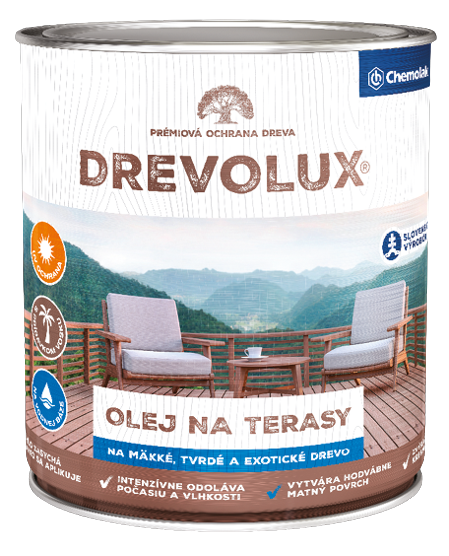 DREVOLUX - Olej na drevené terasy orech 0,7 L