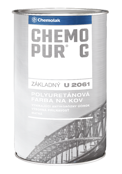 CHEMOPUR G U 2061 - Základná polyuretánová farba 8 L 0199 - čierna