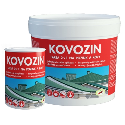 KOVOZIN - Antikorózna farba na kov a pozink zelená 4 kg