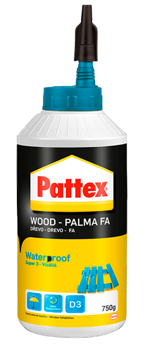 PATTEX WOOD SUPER 3 - Vodovzdorné disperzné lepidlo 0,25 kg