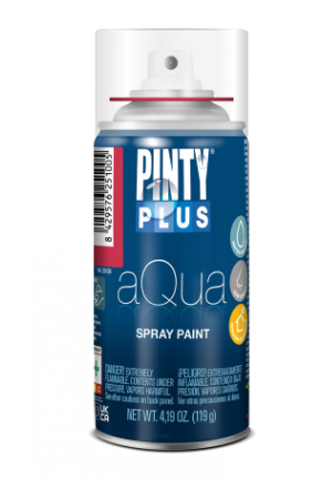 PINTY PLUS AQUA MINI - Vodou riediteľná farba v spreji 0,15 L AQ322 - šedá obria