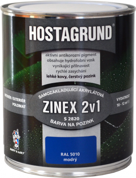 HOSTAGRUND ZINEX S2820 - farba 2v1 na ľahké kovy