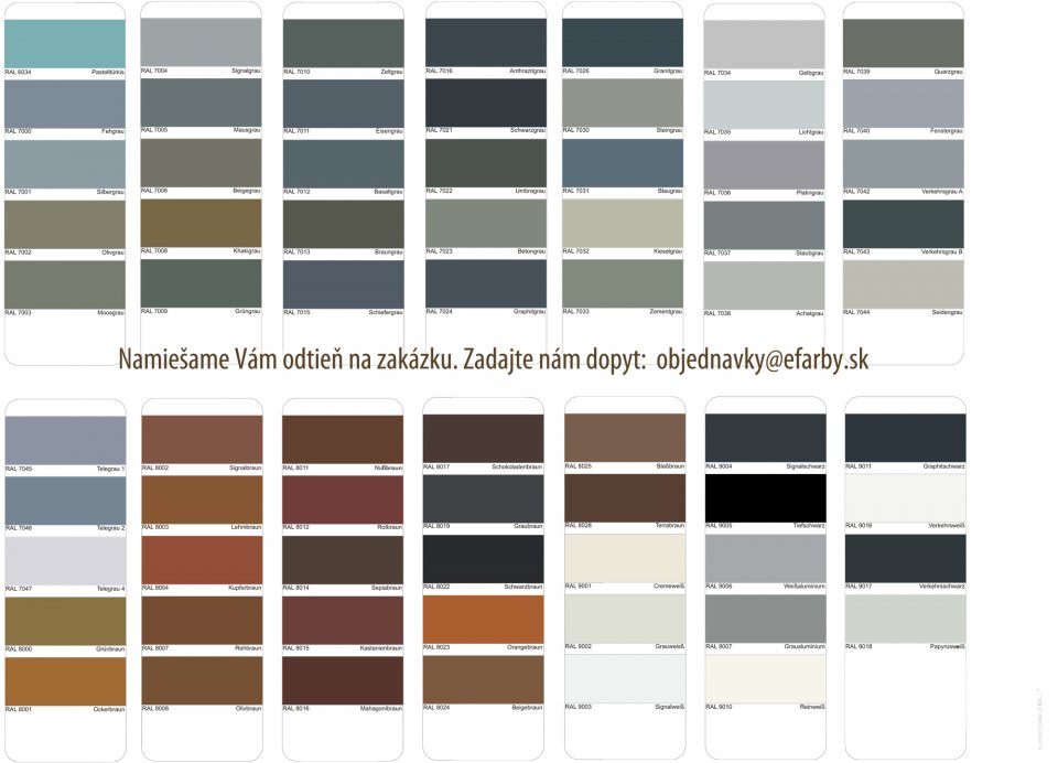 U 2081 CHEMOPUR E- vrchná polyuretánová farba na kov, betón, drevo