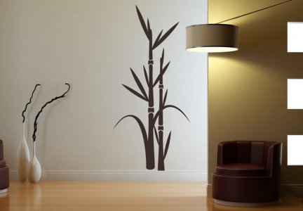Šablona na stenu - Bambus