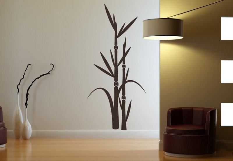 Šablóna na stenu - Bambus