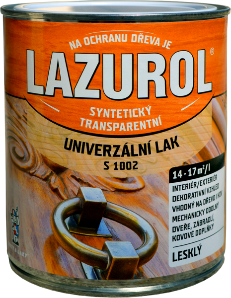 Lazurol S 1002 - Syntetický lak na drevo a lak na kov