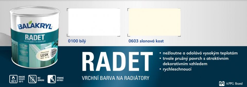 Balakryl Radet - farba na radiátor