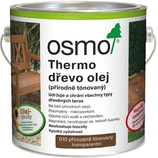 Osmo Terasový olej na THERMO DREVO - prírodný 25 l 10 - prírodný