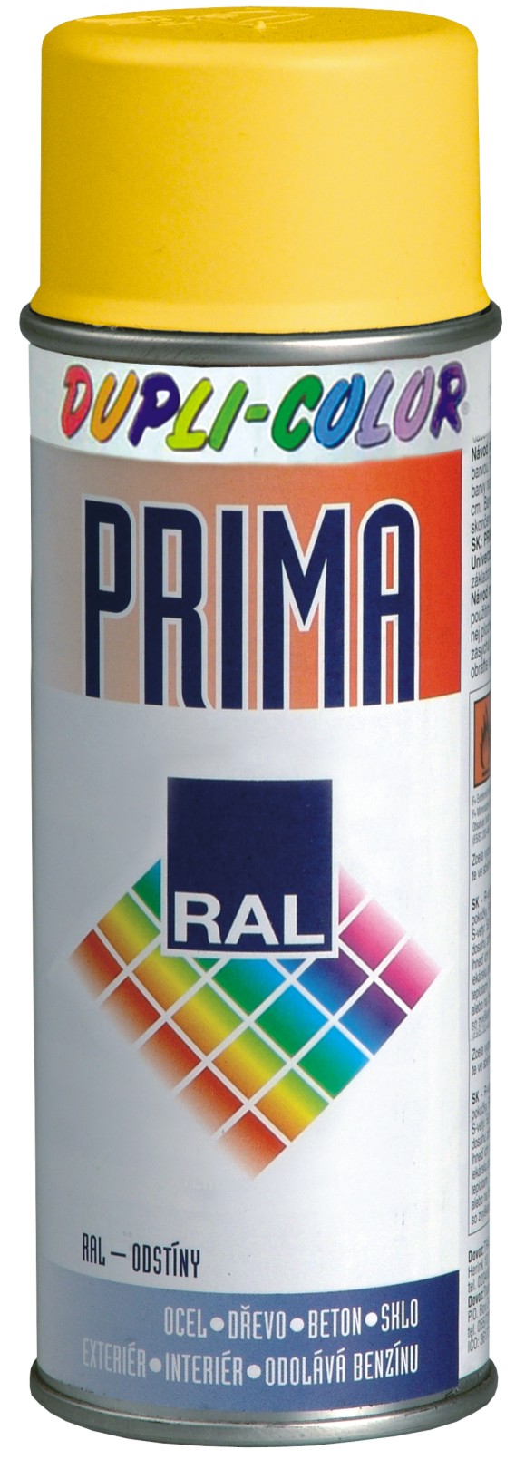 PRIMA - farba v spreji (kov, drevo, betón...) 400 ml ral9002 - šedobiela