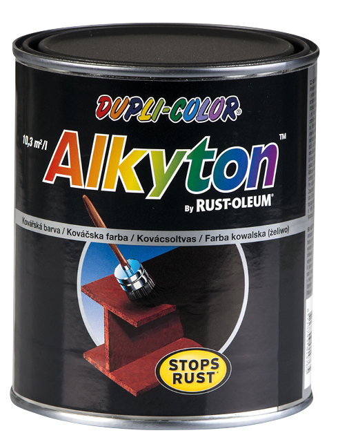 ALKYTON - Kováčska farba na kov strieborná kováčska 0,75 L