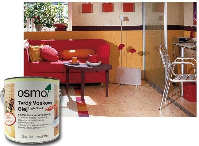 OSMO Tvrdý voskový olej Original na podlahy - farebný