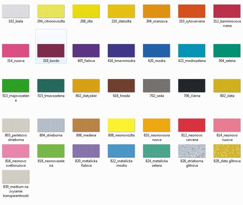 NERCHAU - Zažehľovacia farba na svetlý textil