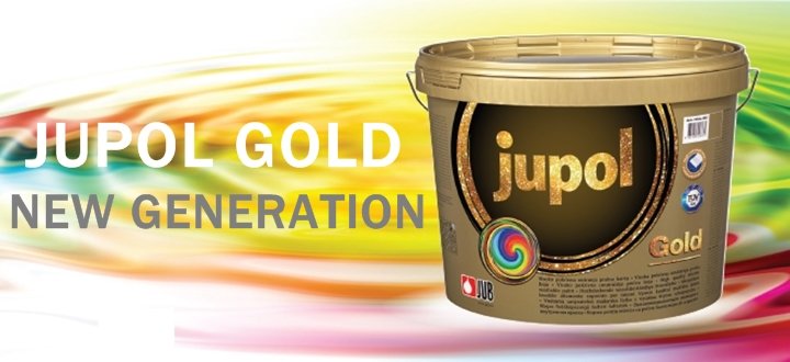 JUPOL GOLD new generation - kvalitná umývateľná interiérová farba na steny