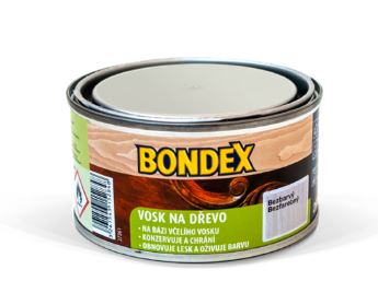 Vosk na drevo Bondex - včelí vosk na drevo bezfarebný 0,25 l