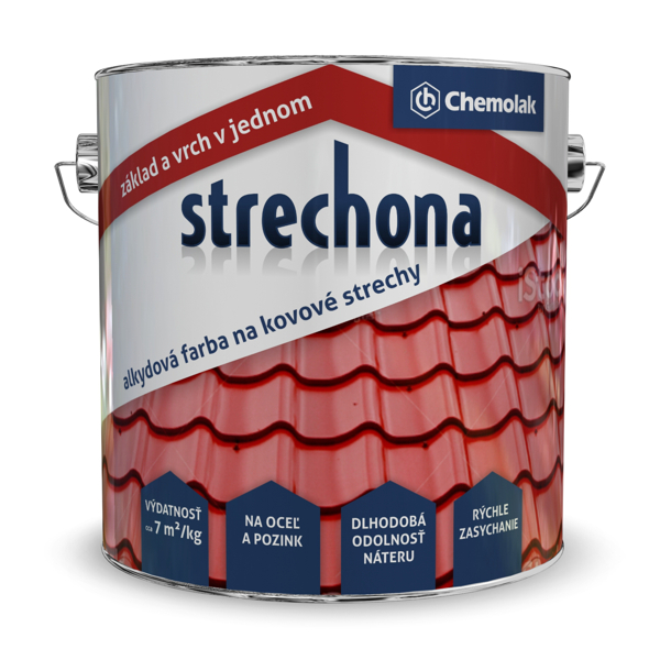 STRECHONA 2v1 - Antikorózna farba na kovové strechy 4 L 0111 - šedá